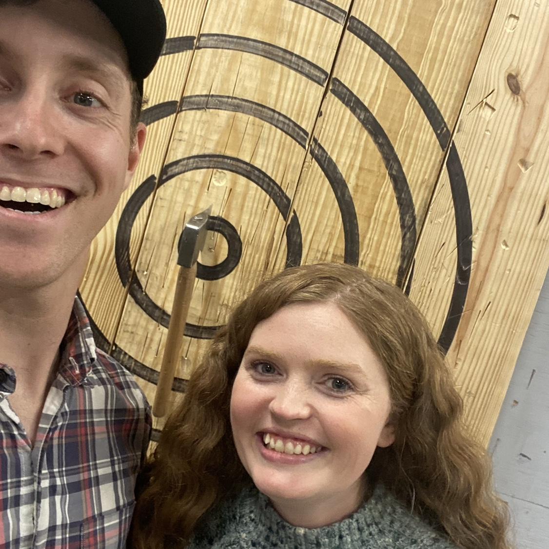 Our first date was February 18, 2022. We went axe throwing and it was safe to say we found a bullseye with meeting each other!