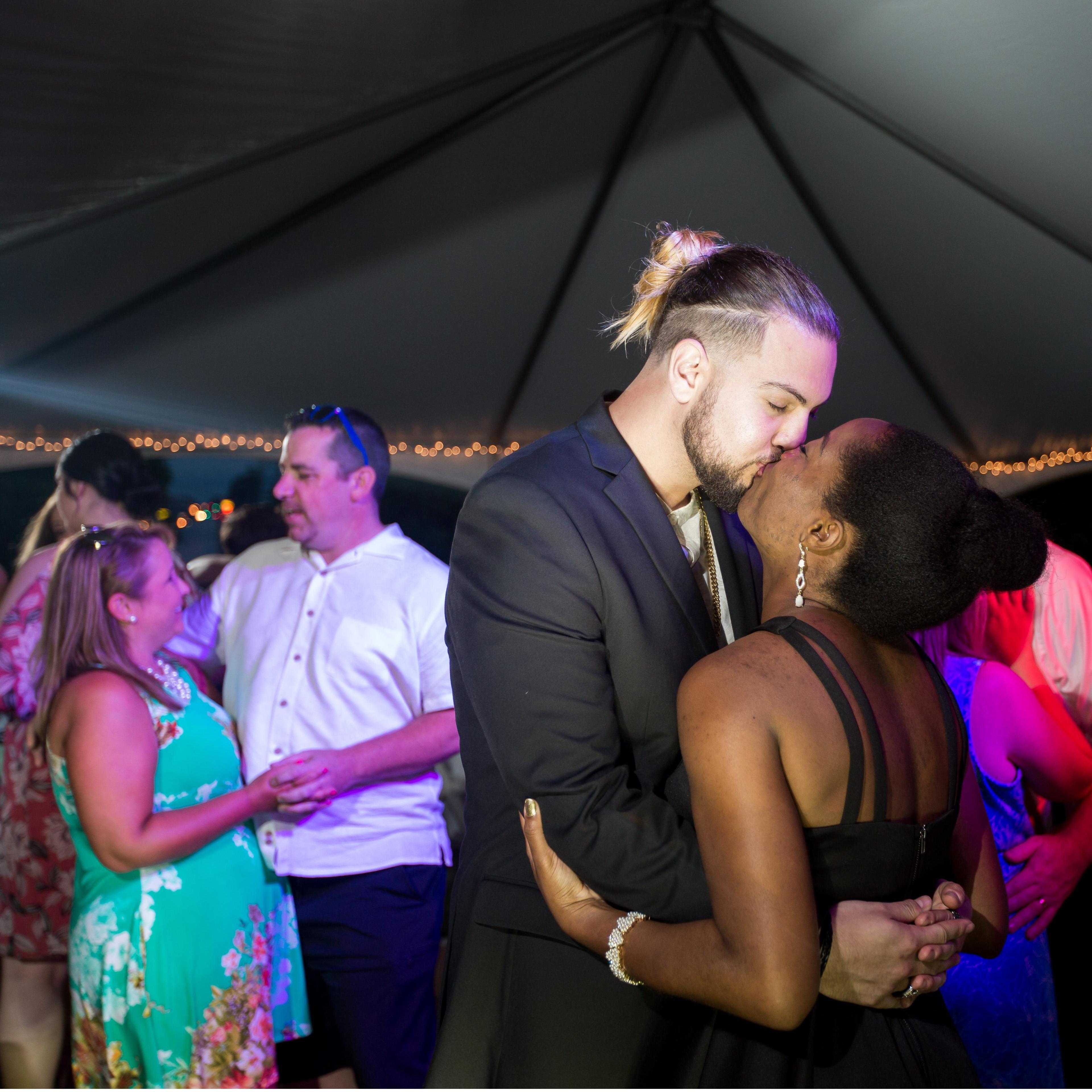 From our friends' and coworkers', Tiana & Garrett, wedding. We danced the night away. Summer 2018.