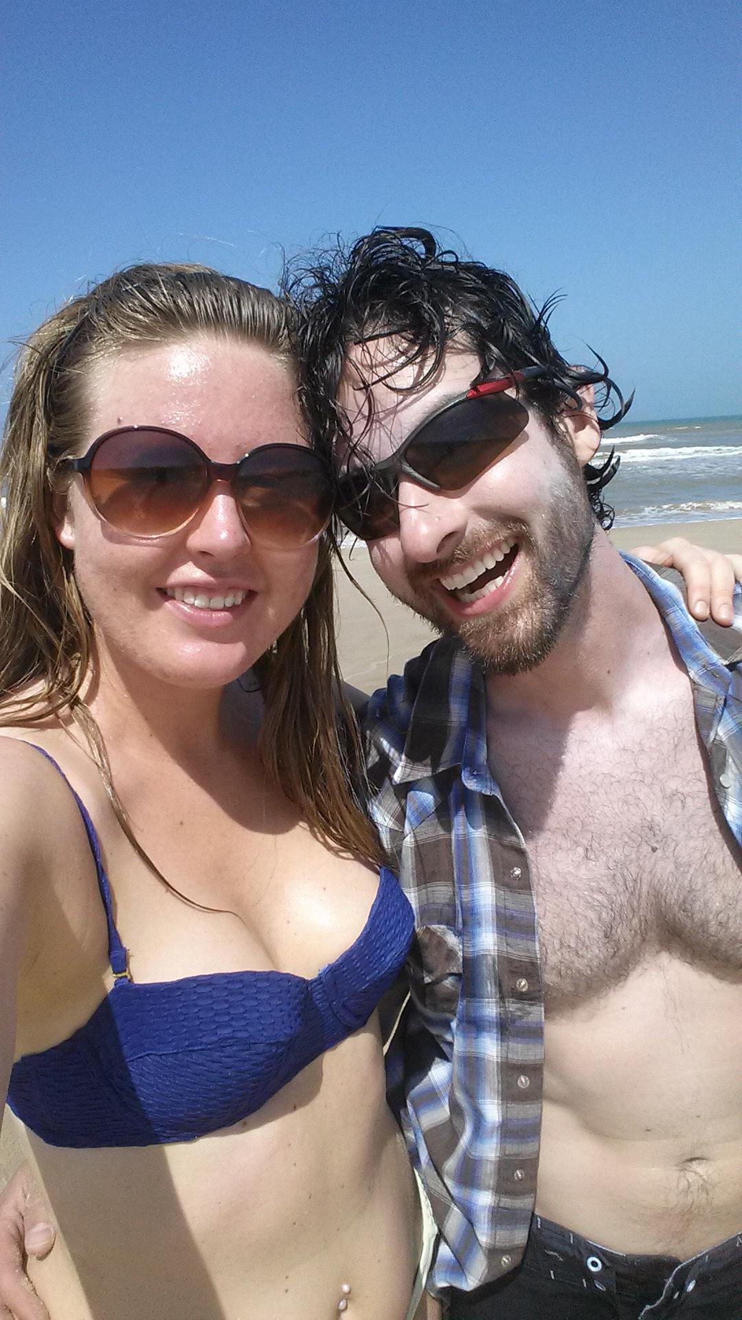 Our first vacation together to North Padre Isalnd. We drove 2 hours down the beach and camped next to the ocean. We were miles away from anyone, 47.2 miles to be exact.