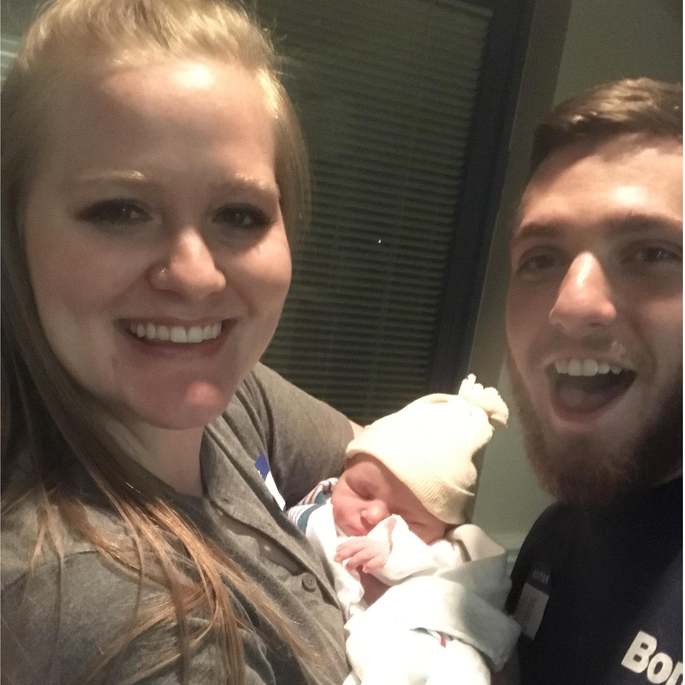 Welcoming Logan into the world April 2, 2019