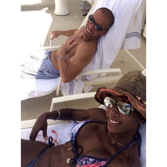 Keeping cool by the pool in Cancun, Mexico!