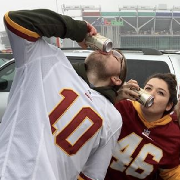 Skins game, drinking away our sorrows.