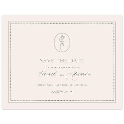 Grayed Hunter, Green Wedding Digital Save the Date - Piran Landscape