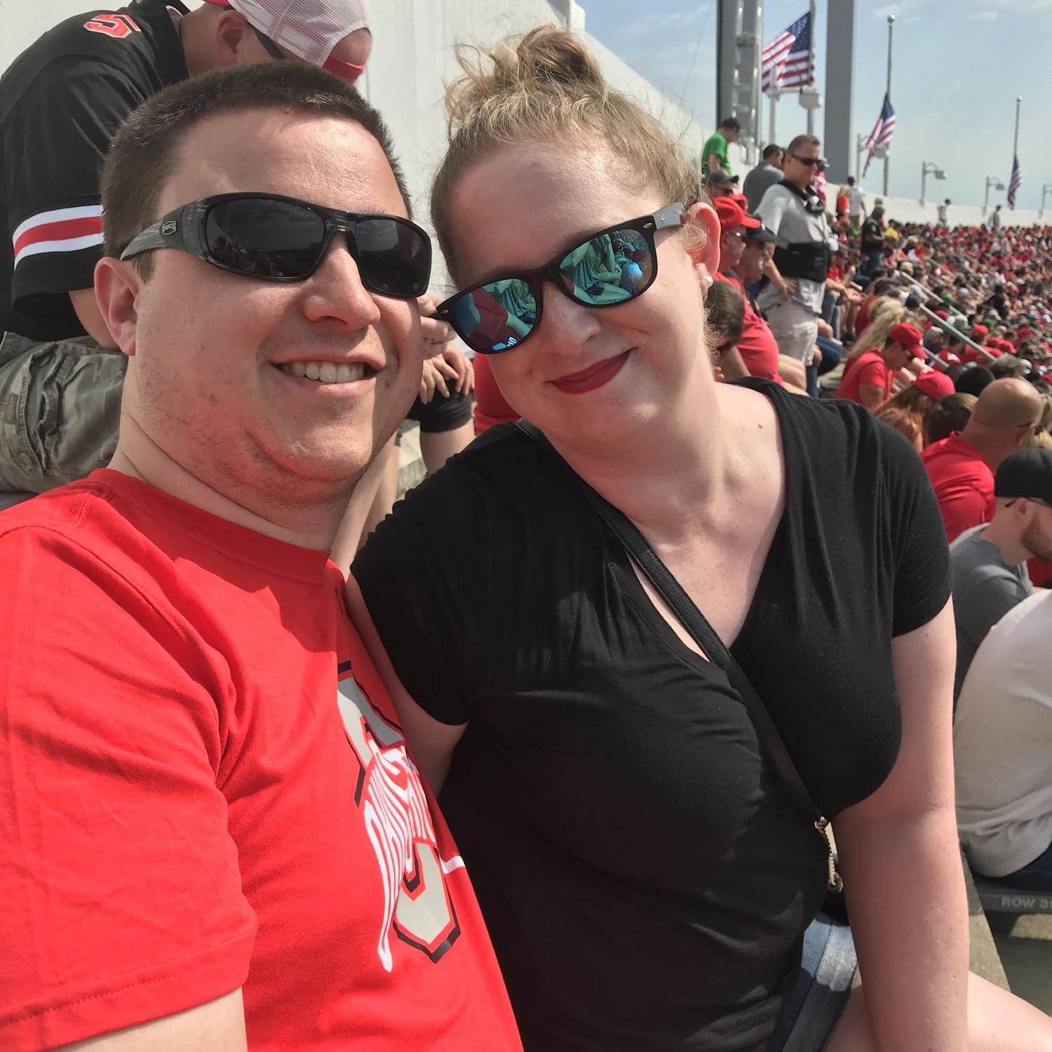 Our first Ohio State game, fall 2021