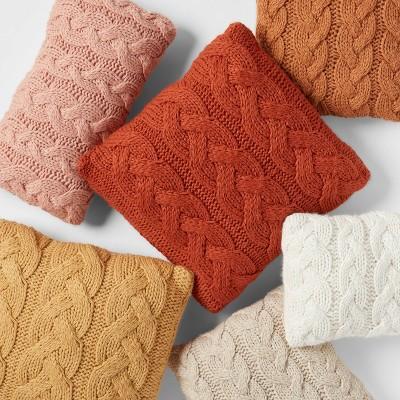 Chunky Cable Knit Throw Pillow - Threshold™