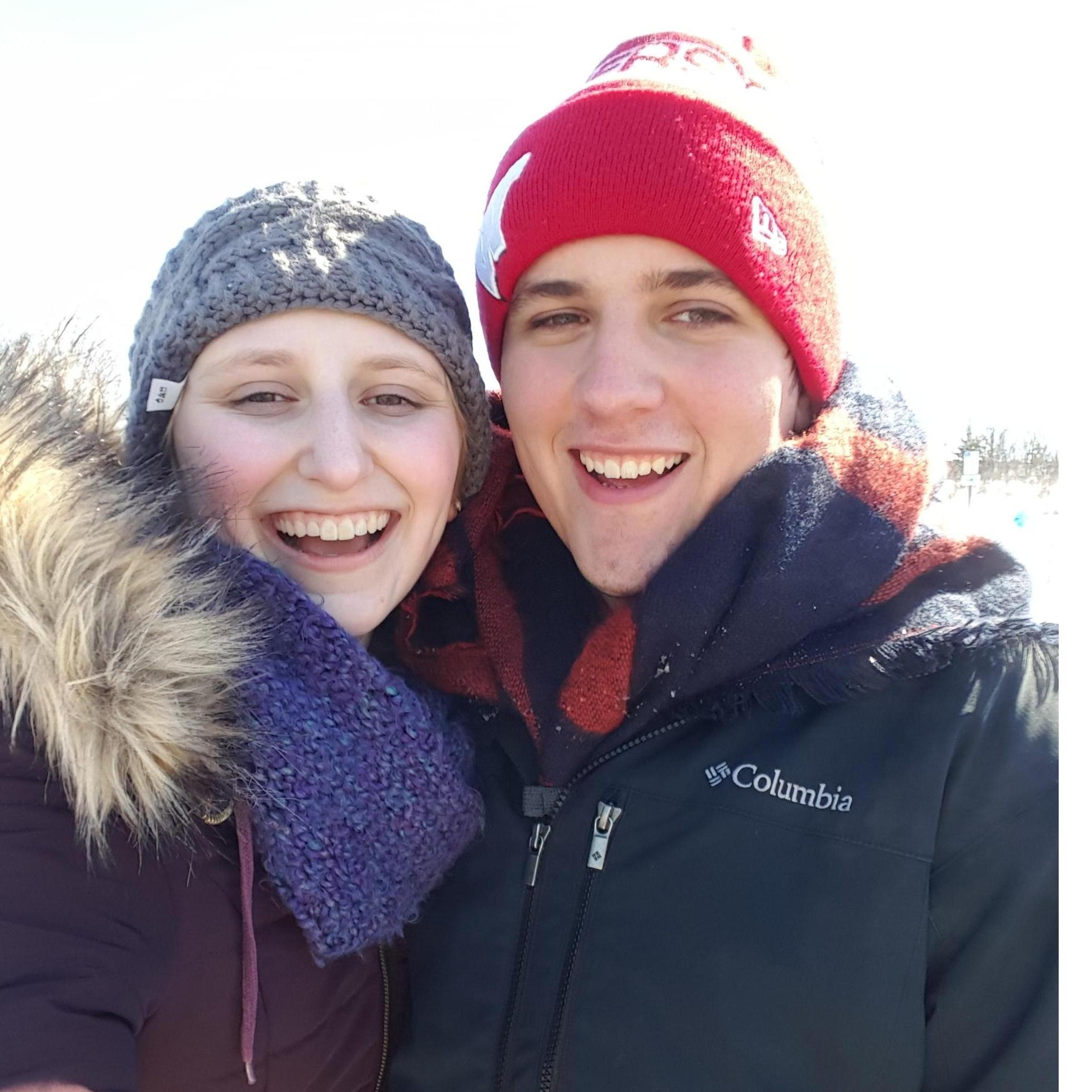 We skipped all of our classes at UW and went sledding for the day our first year dating