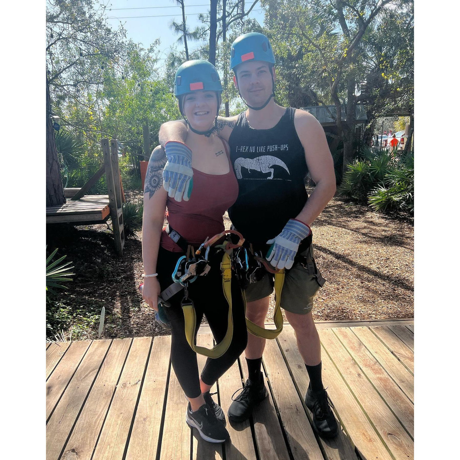 First time ziplining!