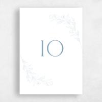 White Wedding Table Number - Seraphine