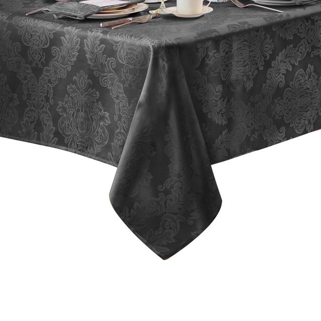 Barcelona Jacquard Damask 60-Inch x 102-Inch Oblong Tablecloth in Grey