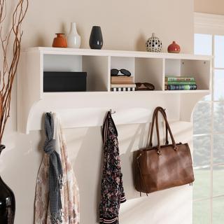 Maya Wall Mounted Coat Rack with Shelves