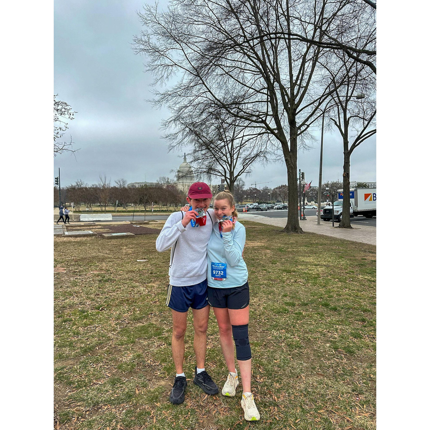 Our first half marathon in DC 03/15/2023