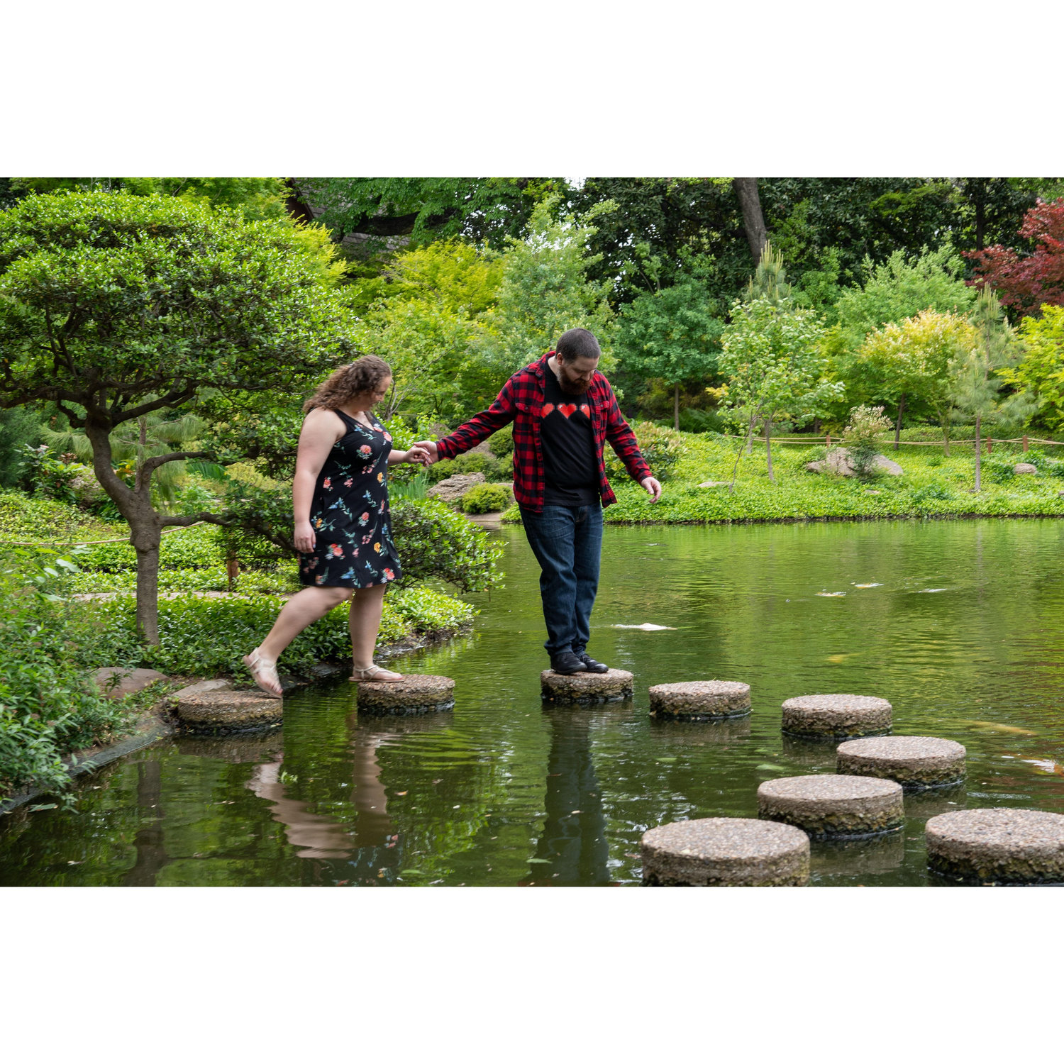 Engagement photos!
Fort Worth Botanical Gardens, April 2024