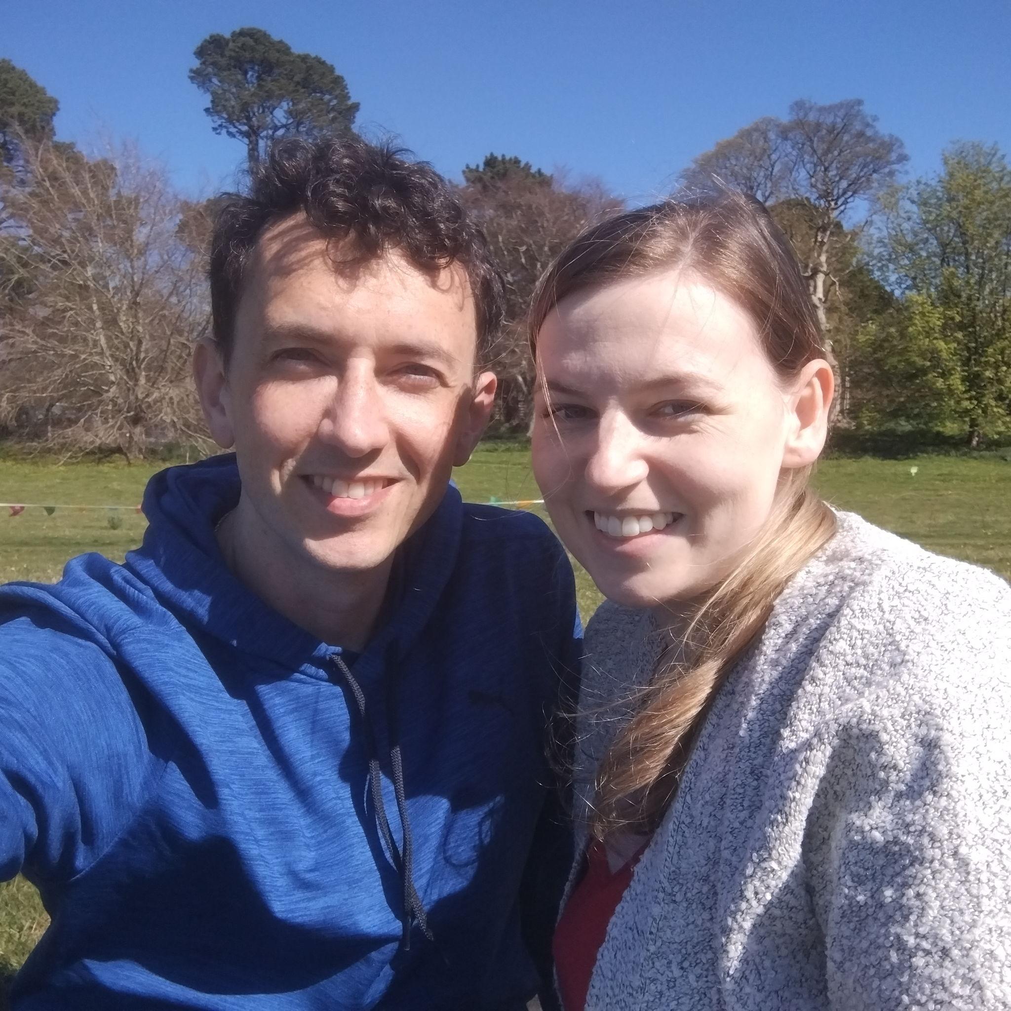 Just after we said "I love you" at Bodnant Gardens.