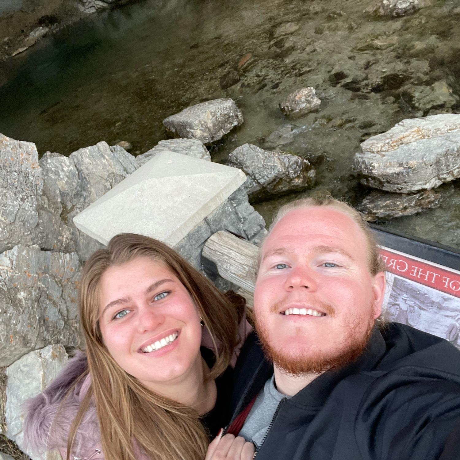 Showing Garrett around Logan where Malynn attended Utah State University.