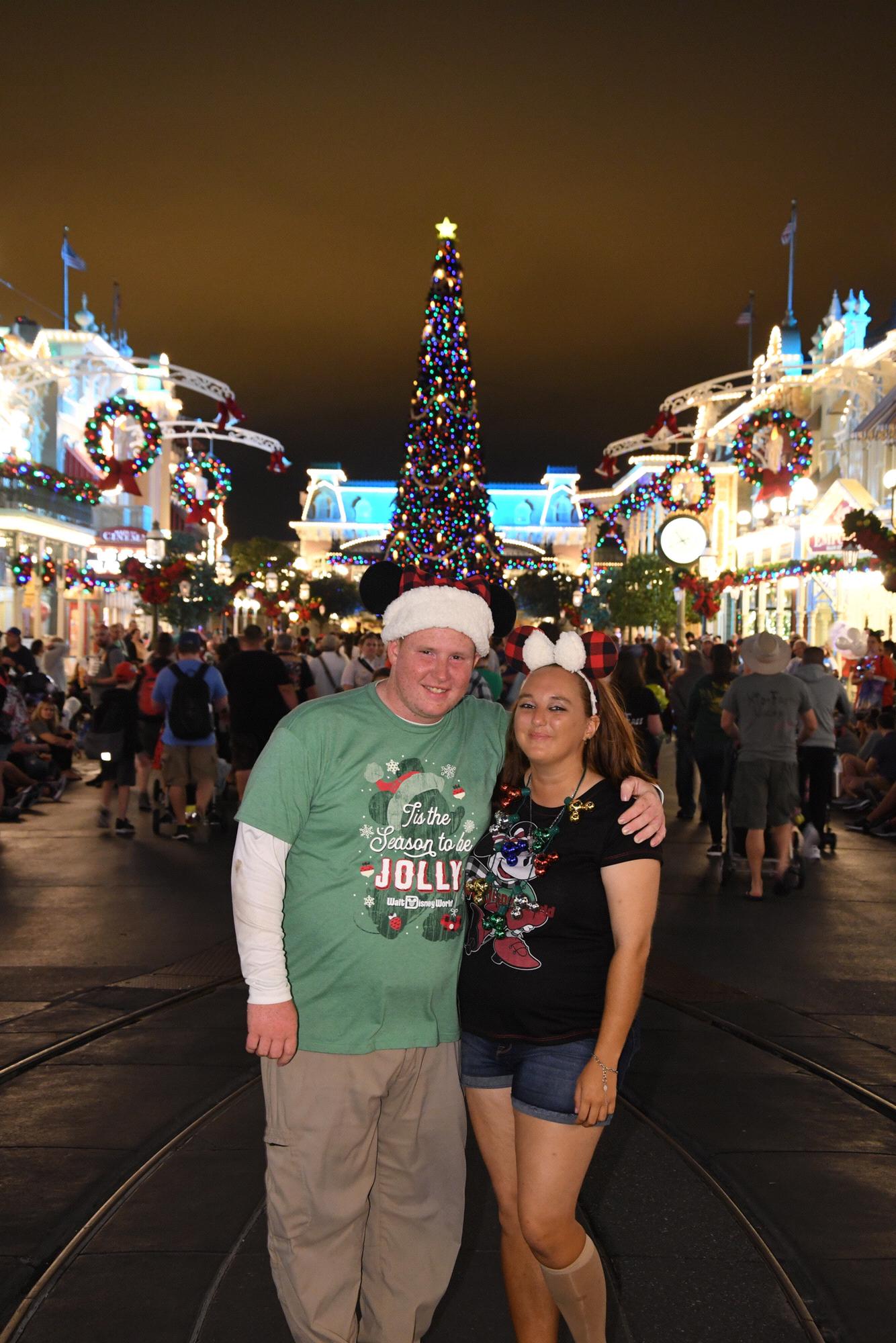 We took this at the Christmas party at the Magic Kingdom!