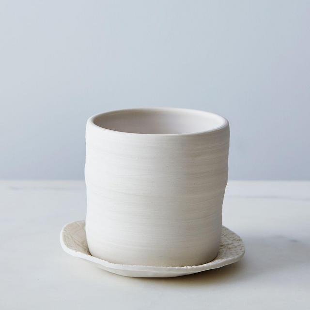 Hand-thrown Ceramic Planter & Dish