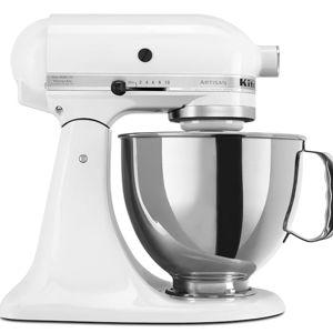 Amazon KitchenAid Artisan Series 5 Quart Tilt Head Stand Mixer with Pouring Shield KSM150PS, White