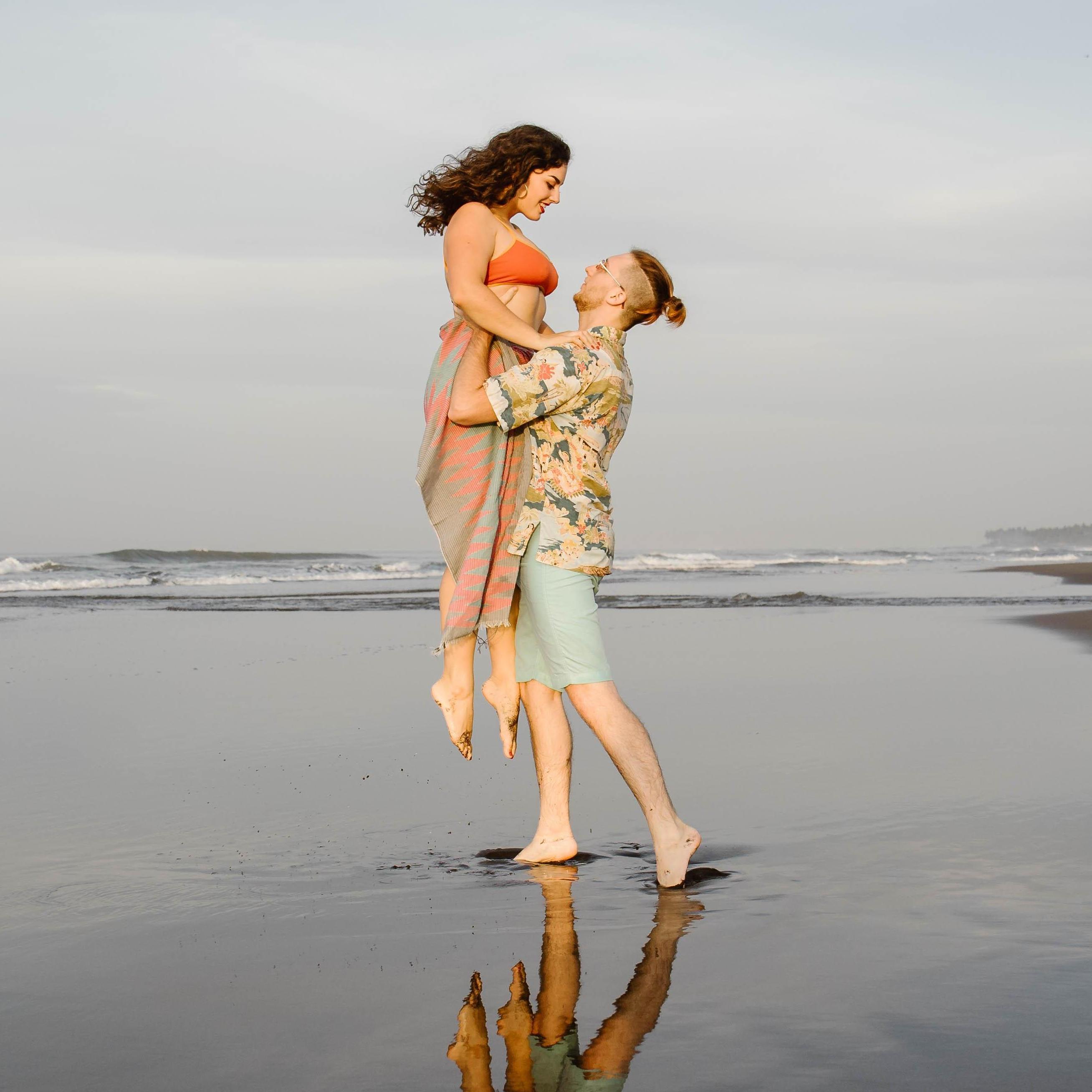 Catching the sunrise at Batu Bolong, Bali, Indonesia.