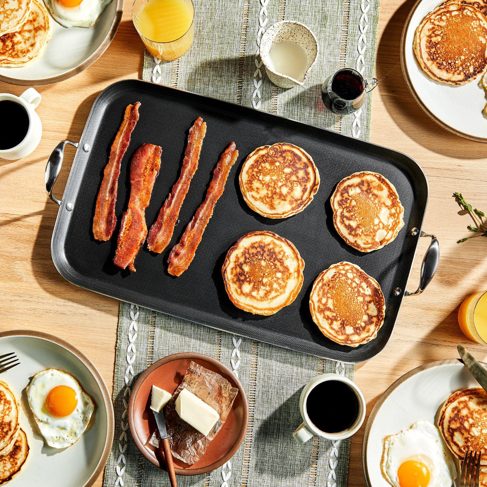 HexClad Hybrid Cookware, Hybrid Nonstick Double Burner Griddle | Zola