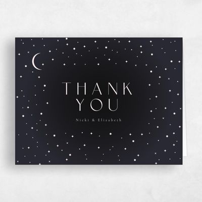 Ebony, Black Wedding Thank You - Cosima Landscape