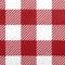 Red & White Gingham Pattern With Gray Flap