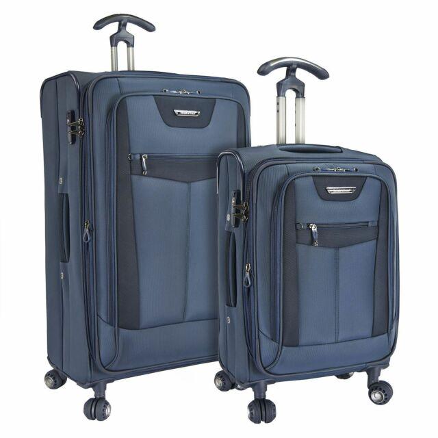 Traveler's Choice Unisex Clayton 2-piece Spinner Luggage Set Navy Size OSFA