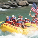 Join Sarah & Karl for a raft trip at 2:30pm on Monday! (Choice of whitewater or scenic float)