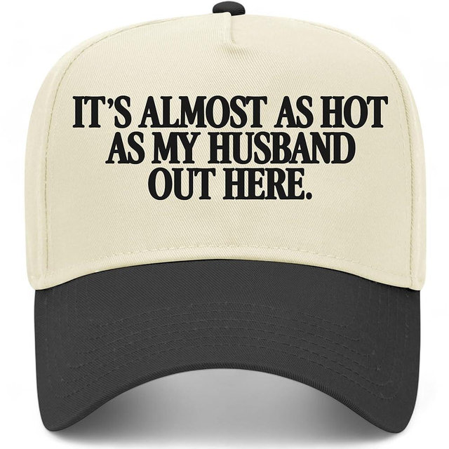 It's Almost As Hot As My Husband Vintage Trucker Hat | Funny Premium Snapback Baseball Hat for Women, Moms, & Wives