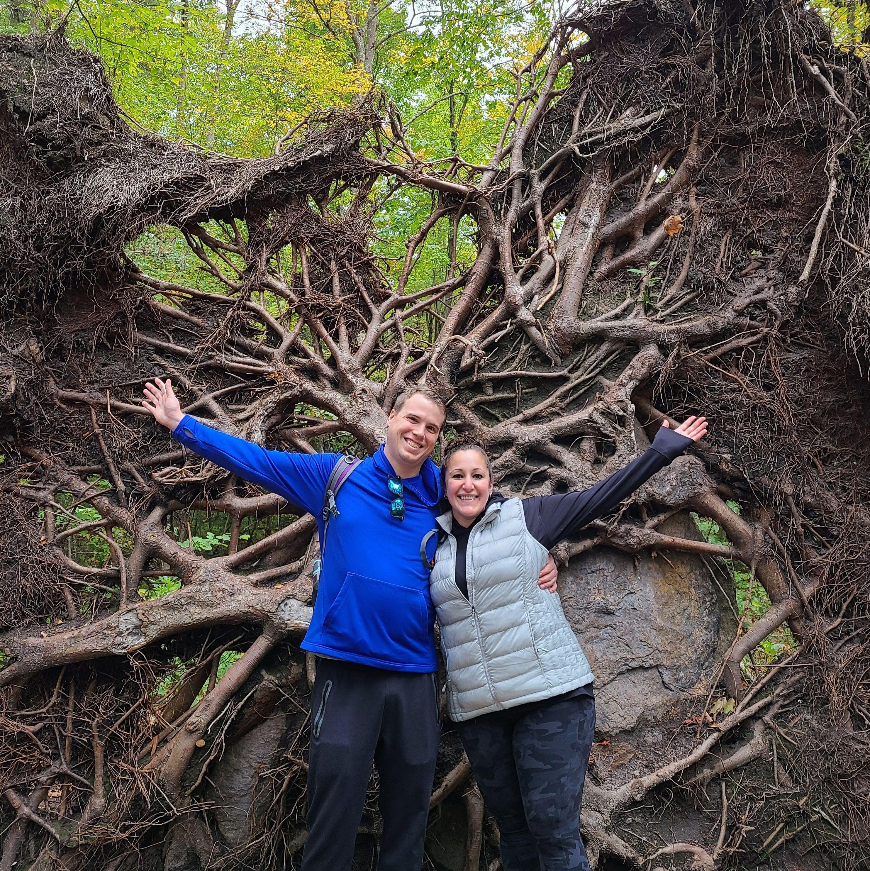 Huge fallen tree at Purgatory Chasm