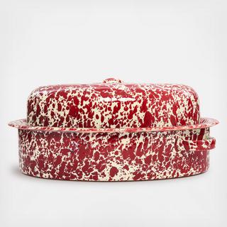 Splatter Enamelware Covered Roaster