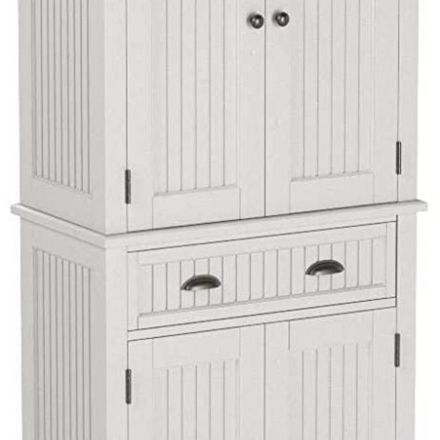 Home Styles Nantucket Pantry - White Distressed Finish