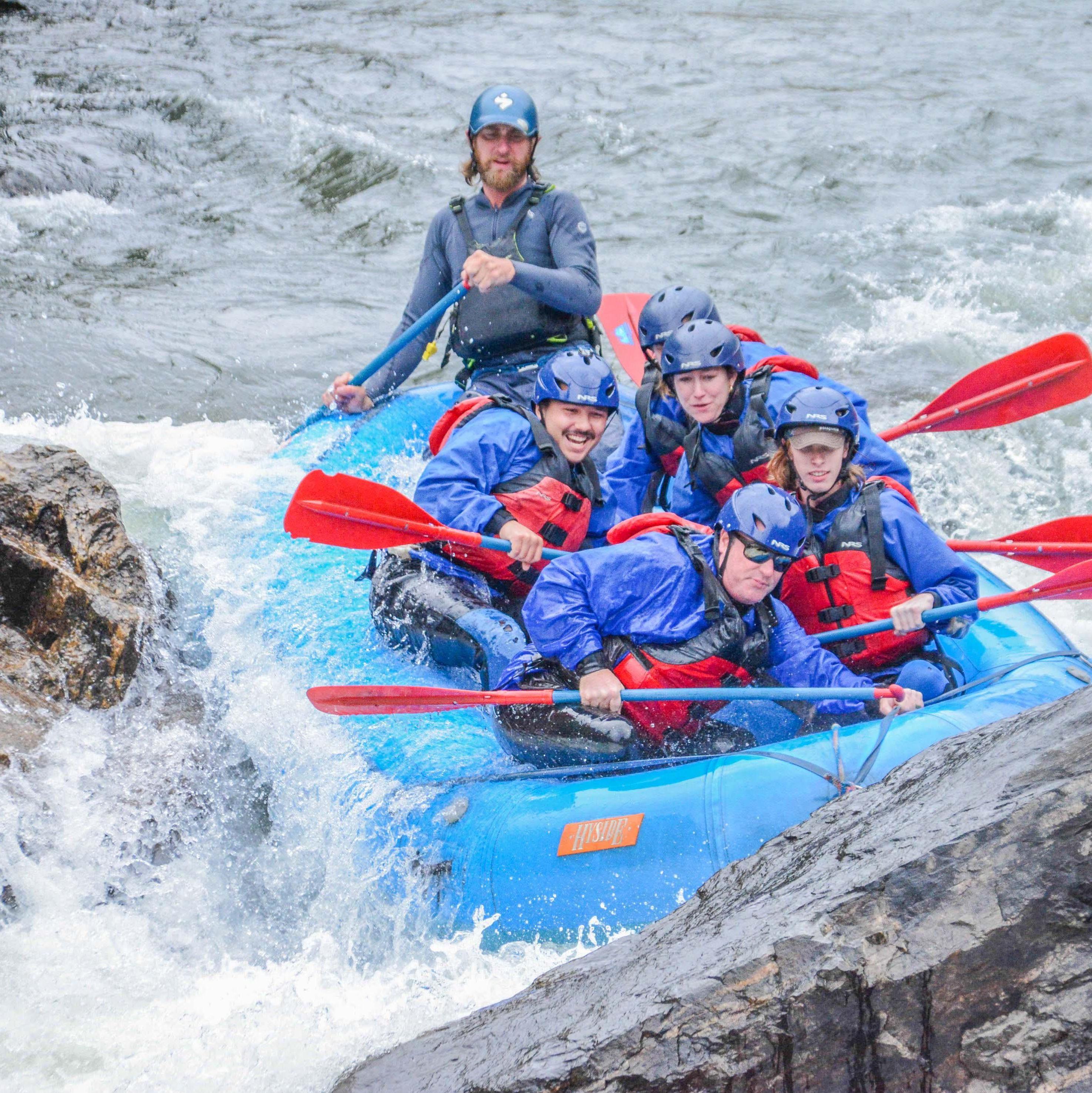 Alex's first time whitewater rafting in Colorado, 2023