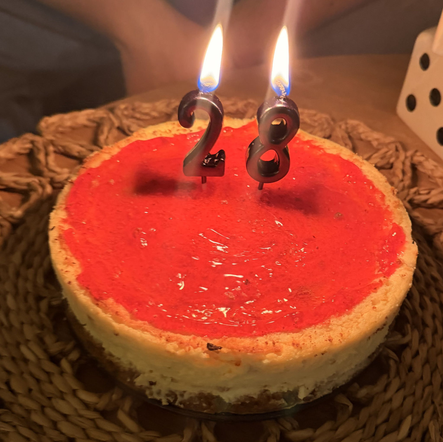 Jesus requested a home-made strawberry cheesecake for his birthday.