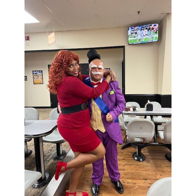 Halloween as Mayor and Ms. Bellum from Powerpuff Girls
