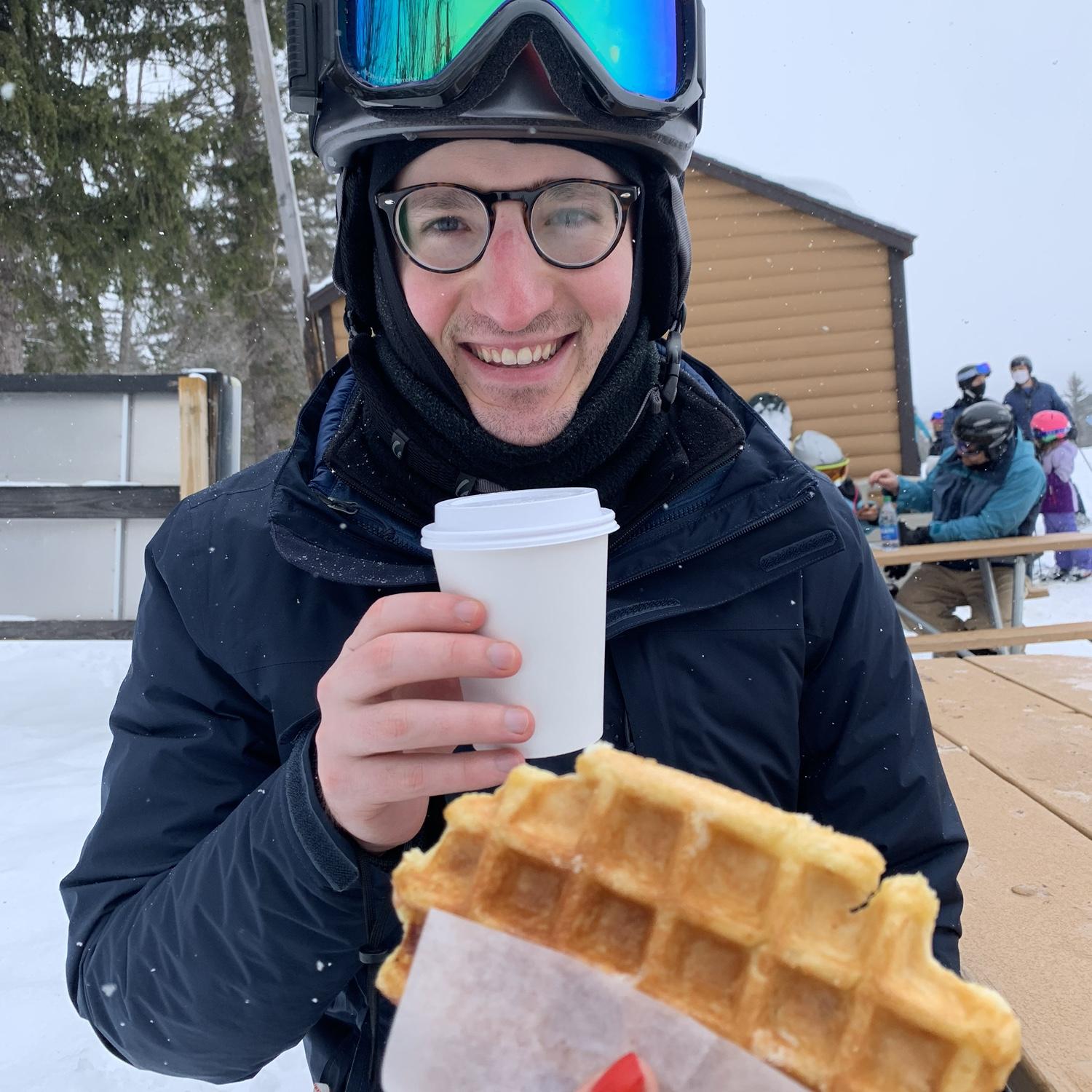 Can’t beat a ski waffle. February 2021