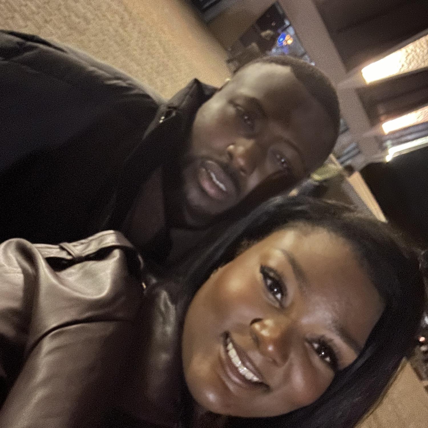 At a comedy show to share our love of laughter