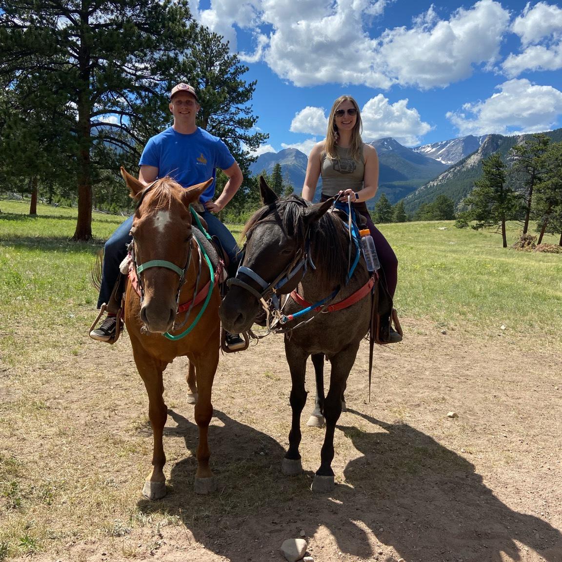 Horseback riding in Colorado!