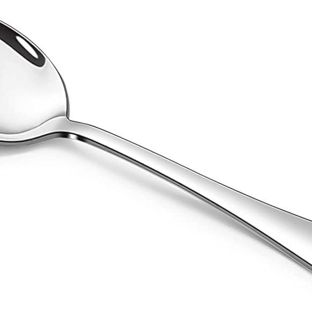 SANTUO Stainless Steel Teaspoon Set,12 Piece 6.7" Spoons Silverware,Dessert Spoons,Mirror Finish & Dishwasher Safe