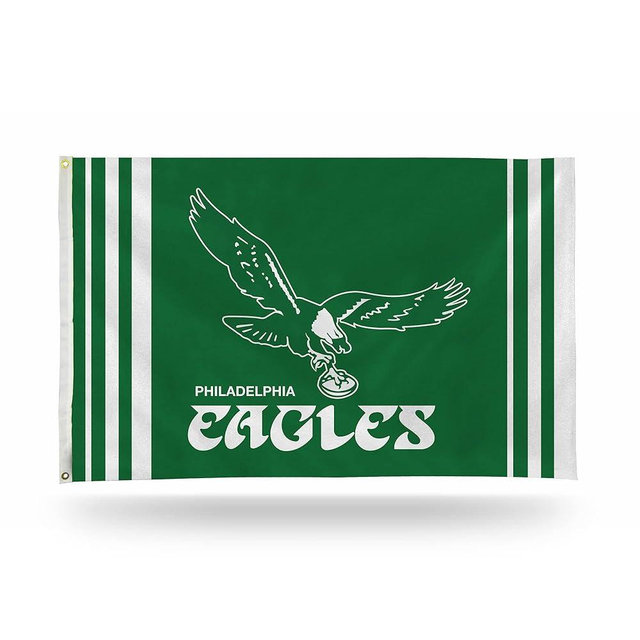 Rico Industries NFL Philadelphia Eagles Throwback Alternate 3' x 5' Banner Flag 3' x 5' Banner Flag Single Sided - Indoor or Outdoor - Home Décor