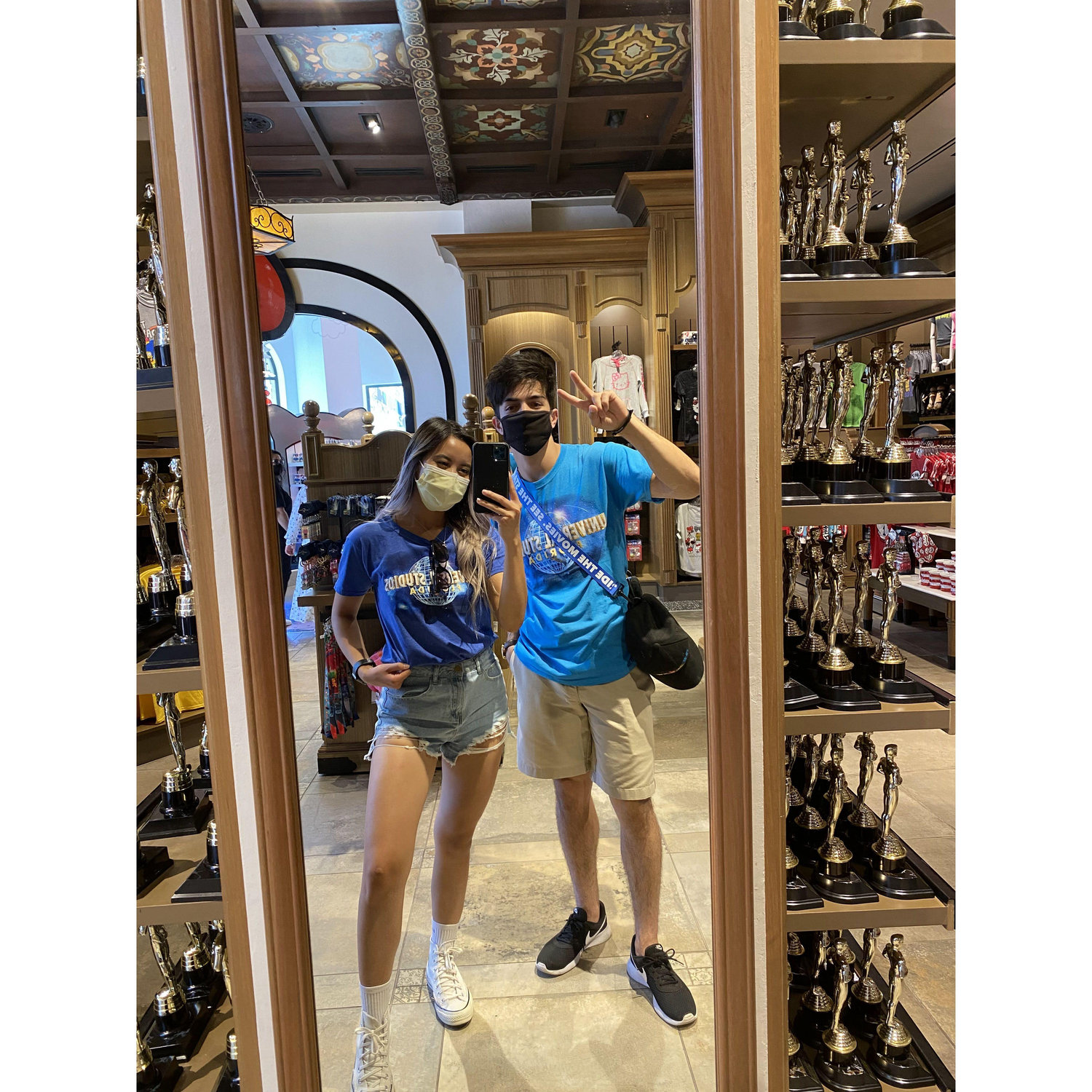 September 14, 2021 - Showing off their Universal Orlando gear at Universal Studios Hollywood (duh)