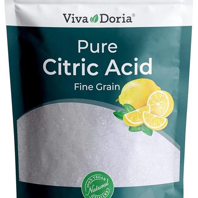 Viva Doria 100% Pure Citric Acid, Food Grade, Fine Grain, 2 lb (907 g)