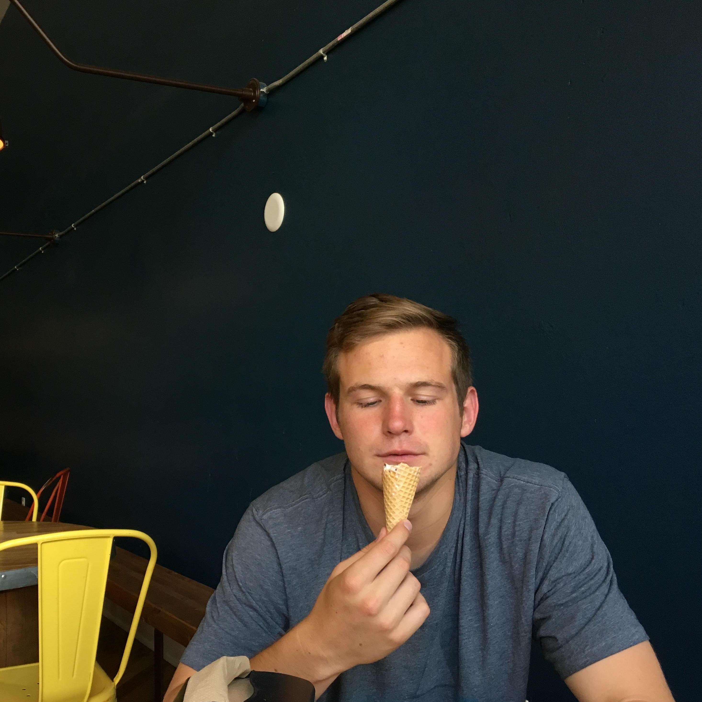 Jeff eatin ice cream, part 2.