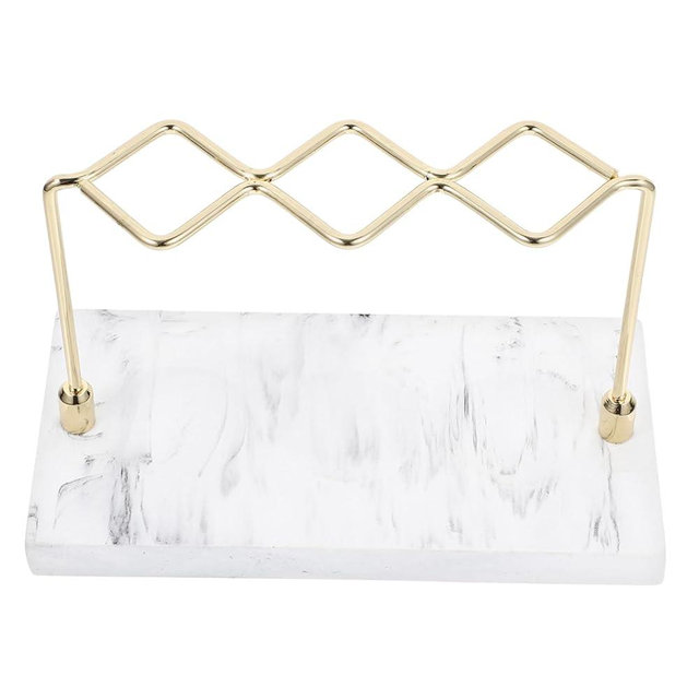 GLEAVI Marble Pattern Toothbrush Holder Bathroom Storage Stand for Toothbrushes Toothpaste Beauty Accessories Space Saving Design for Home Hotel and Kitchen Use