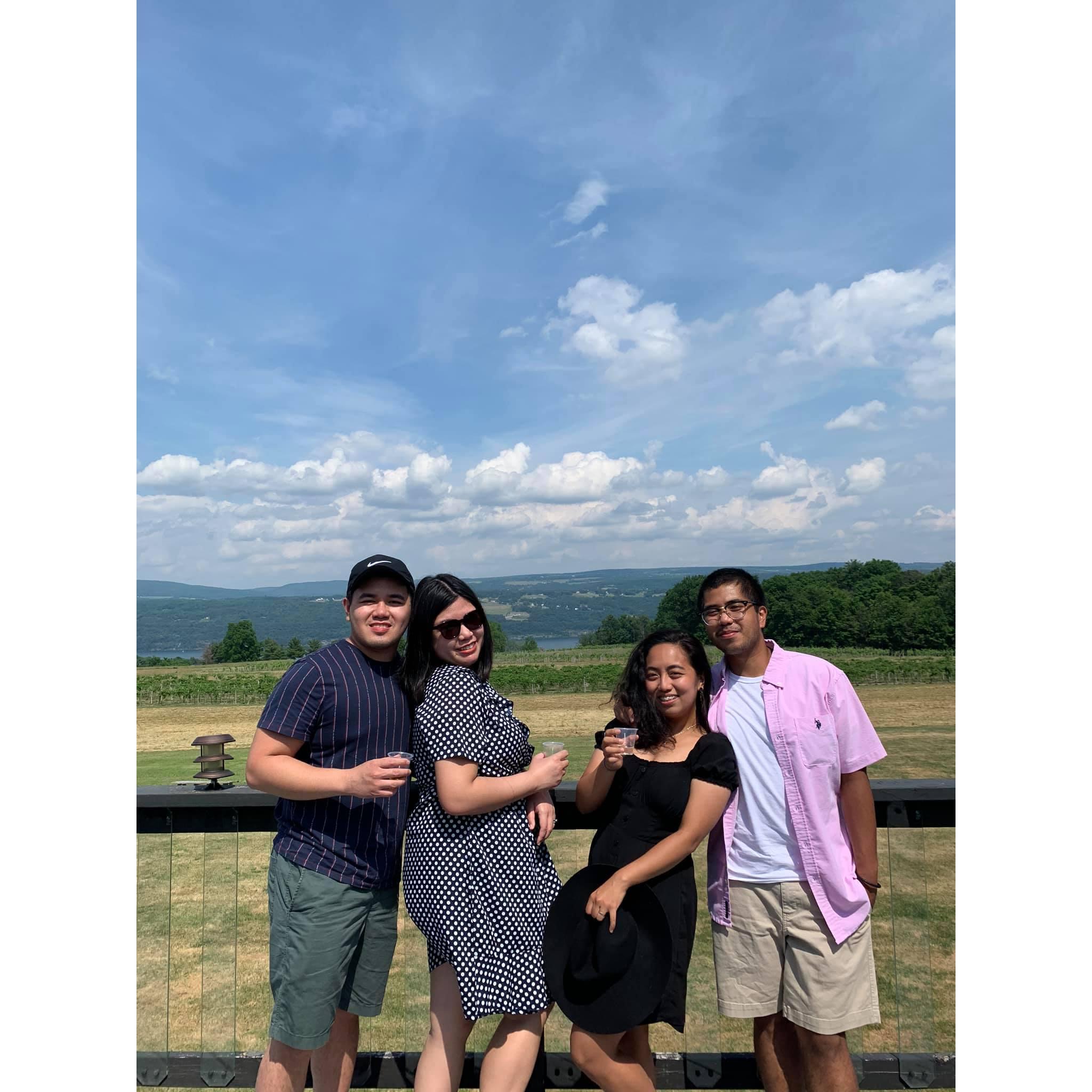 Lakewood Vineyards with Cousins | Watkins Glen, NY