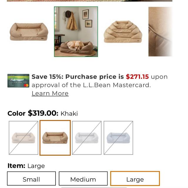 Premium Therapeutic Dog Bed Couch | Beds & Blankets at L.L.Bean