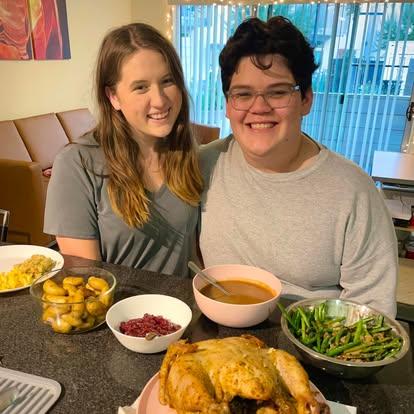 Our first Thanksgiving together just the two of us. Emilio cooked us a pretty great meal!