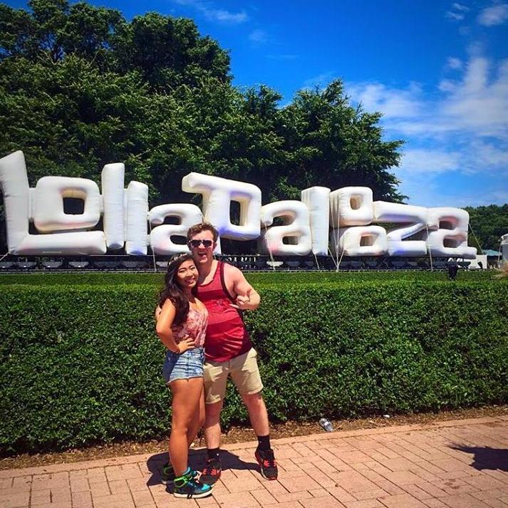 Our first concert and first time at Lollapalooza (July 2015)