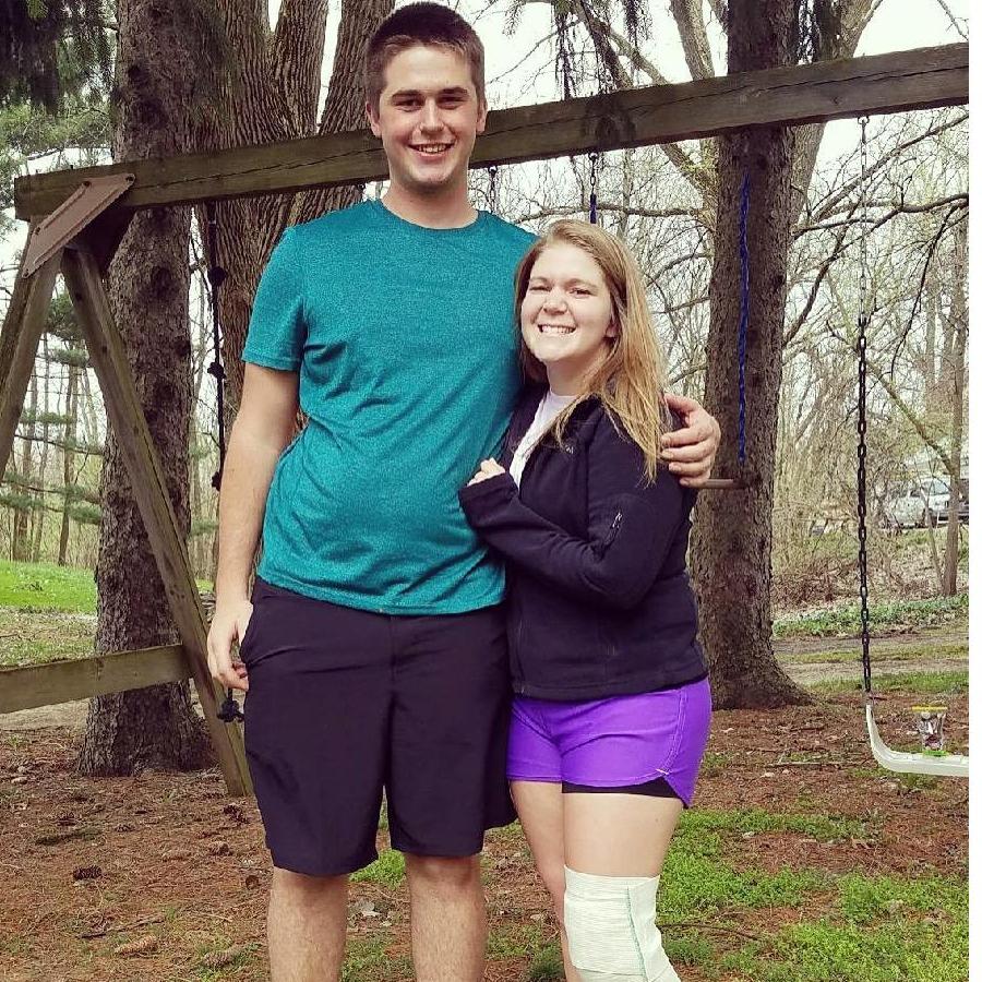 Easter 2017, just two days after my 2nd knee surgery!
