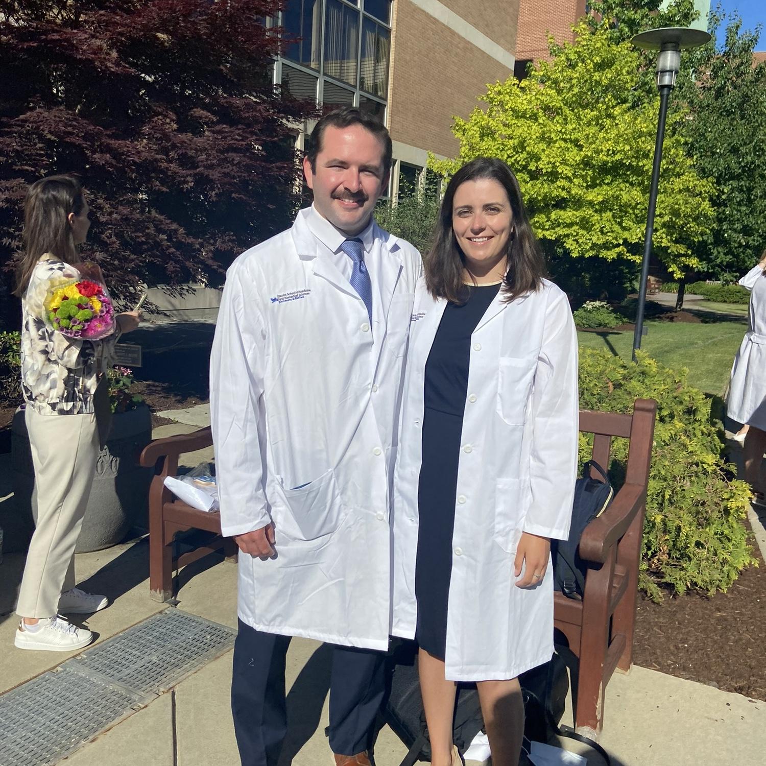 Our “long” white coat ceremony at the start of residency, 2022