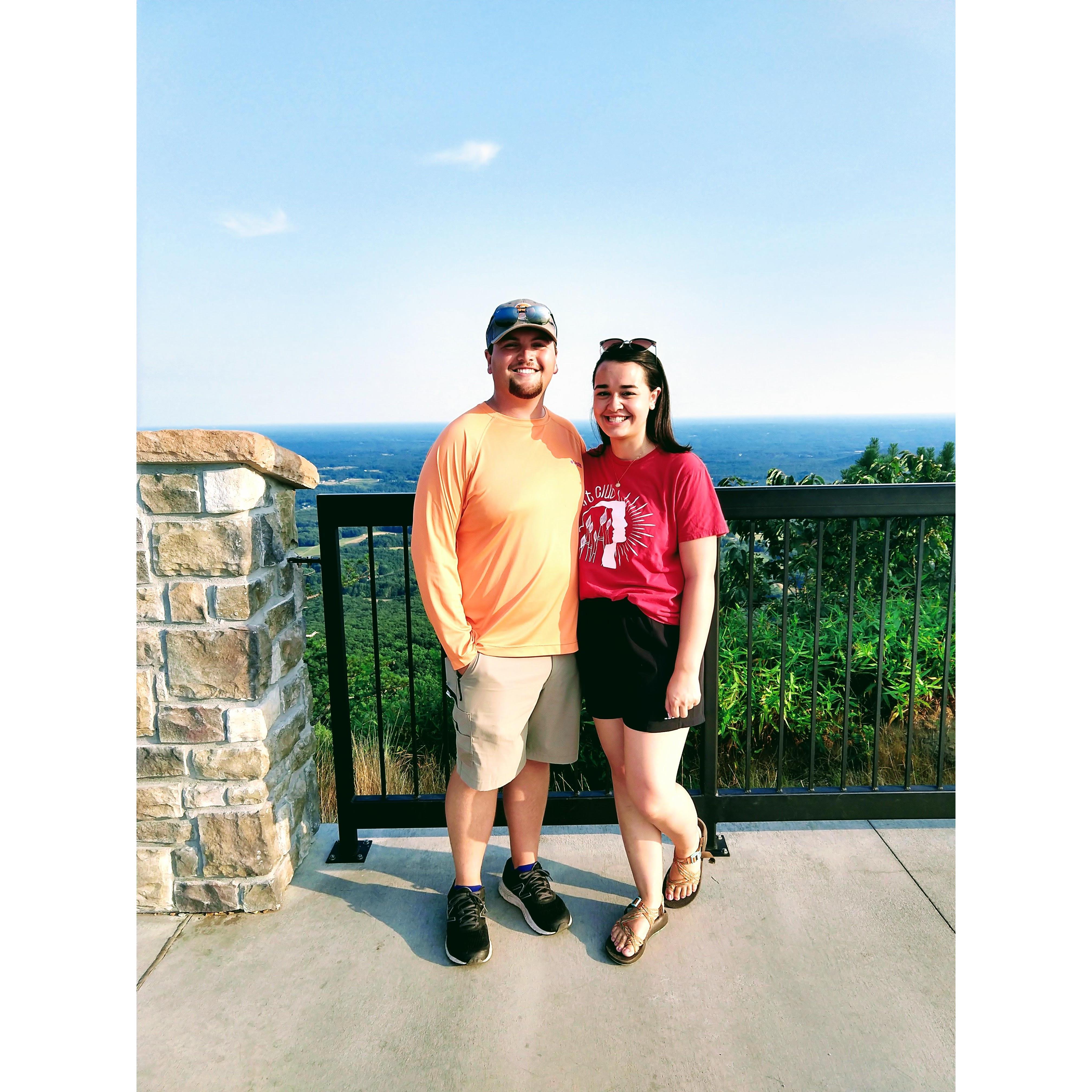 This was the first picture we took together. This was taken on the Fourth of July on a hike taken with my family.